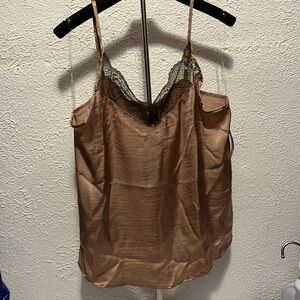 Brown Satin Cami